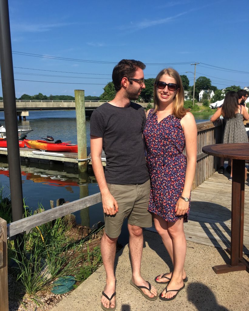 Jonathan and Ellen at brewery