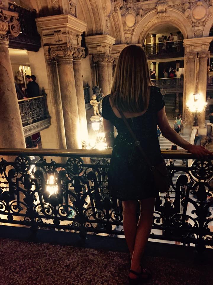 woman standing in Palais Garnier