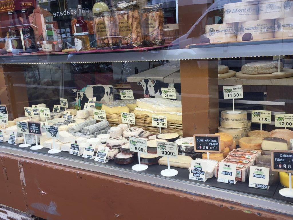 cheese case in paris