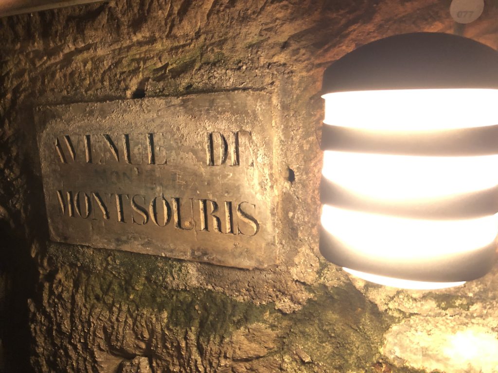 Paris Catacombes Avenue de Montsouris plaque