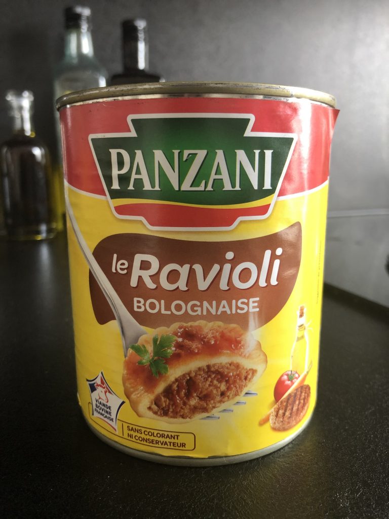 can of raviolis in France
