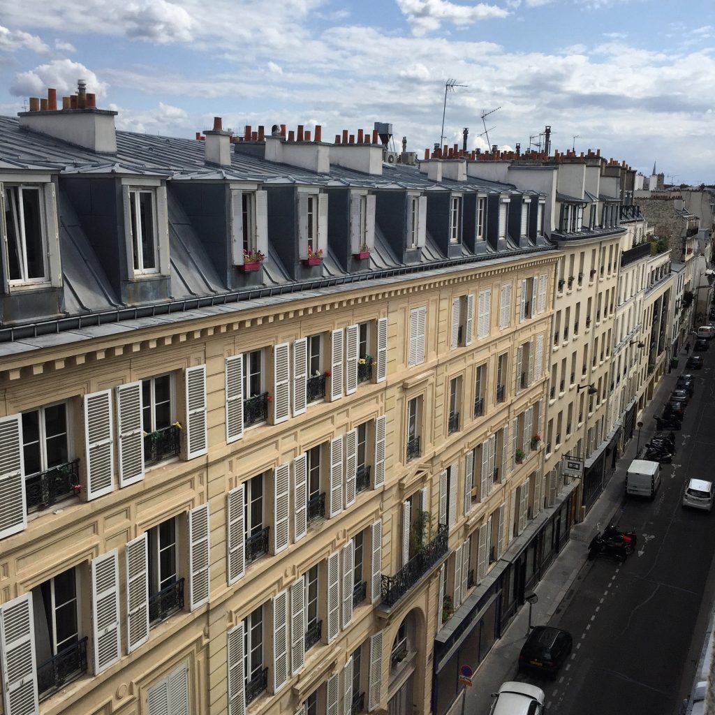 view from Paris apartment
