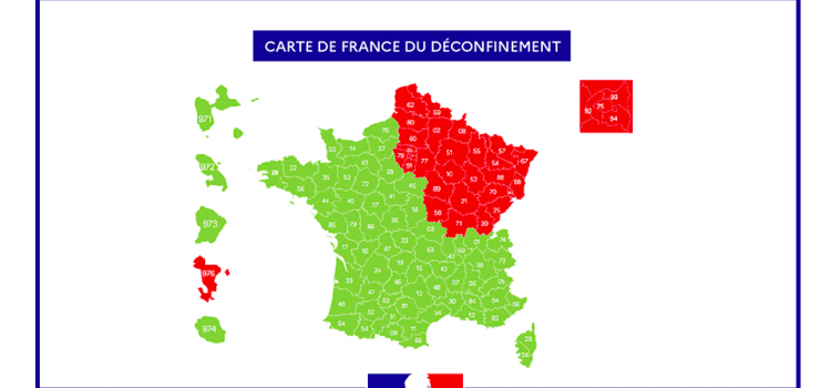 carte de France du Déconfinement