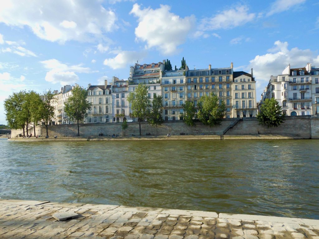 view of the Seine river on a beautiful day