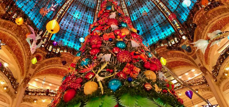 Where to See the Best Christmas Lights in Paris 2021 Galeries Lafayette Christmas Tree 2020