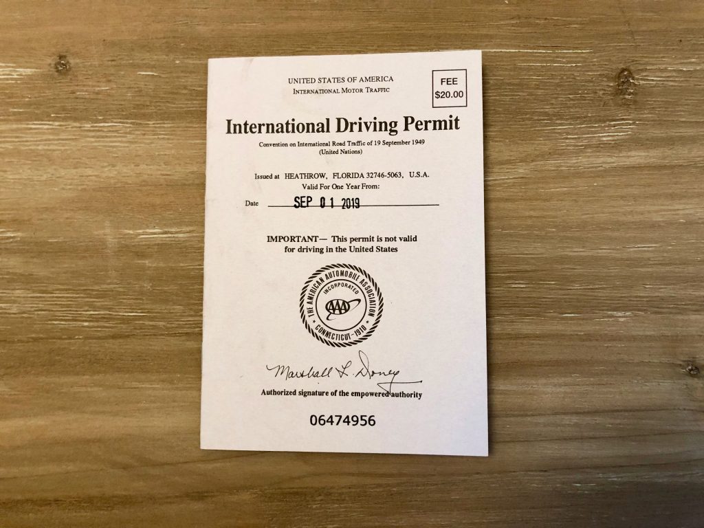US International Driving Permit