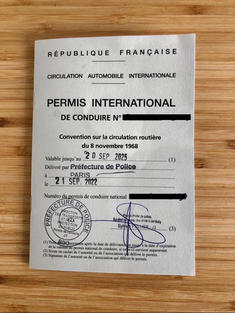 International Driving Permit for French Driver’s License