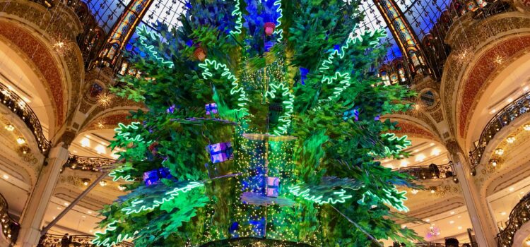 Galeries Lafayette Paris Christmas Tree 2022